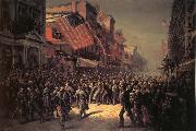 Thomas Nast The Departure of the Seventh Regiment to the War oil painting artist